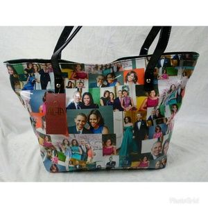 Michelle & Barack Obama Family Magazine Cover Tote